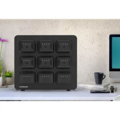 Luxor KwikBoost EdgePower 9-Bay Base Desktop Charging Station, Black (KBEP-BASE9)