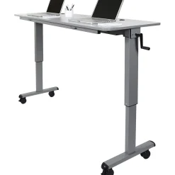 Luxor 71"W Sit & Stand Desk, Melamine (STAND-NESTC-72)