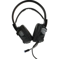 LVLUP Deluxe Light-Up Over-Ear Gaming Headphones with Microphone, Black (LU732)