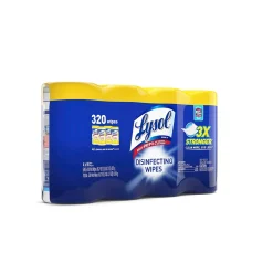 Lysol Disinfecting Wipes, Lemon and Lime Blossom, 80 Wipes/Canister, 4 Canisters/Pack (1920090641)