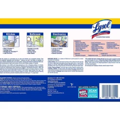Lysol Disinfecting Wipes, Lemon and Lime Blossom, 80 Wipes/Canister, 4 Canisters/Pack (1920090641)