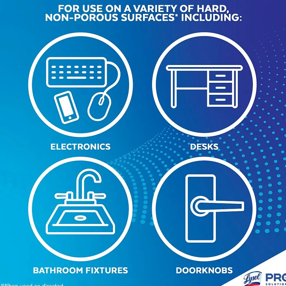Lysol Disinfecting Wipes, Lemon and Lime Blossom, 80 Wipes/Canister, 4 Canisters/Pack (1920090641)