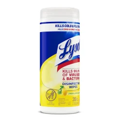 Lysol Disinfecting Wipes, Lemon and Lime Blossom, 35 Wipes/Canister, (81145)