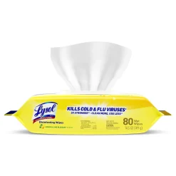 Lysol Disinfecting Wipes, Lemon & Lime Blossom Scent, 80 Wipes/Flat Pack (1920099716)