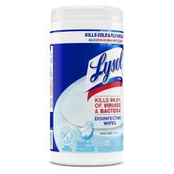 Lysol Disinfecting Wipes, Crisp Linen, 80 Wipes/Pack (1920089346)