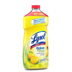 Lysol Power & Fresh Multi-Surface Cleaner, Sparkling Lemon & Sunflower, 40 oz., 9/Case (78626)
