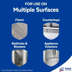 Lysol Power Clean Concentrated Multi-Surface Cleaner, Sparkling Lemon & Sunflower Essence Scent, 28 oz, 9/Carton (19200-82513CT)