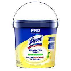 Lysol Pro Disinfecting Wipes, Lemon & Lime Blossom, 800 Wipes/Bucket (1920099856X)