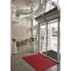 M + A Matting Plush Commercial Wiper Floor Mat, 4.92' x 2.92', Red Pepper (1807635590)