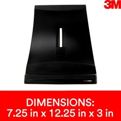 3M Adjustable Laptop Stand, Black, 3 in. Vertical Height Adjustment, Non-Skid Base (LX550)