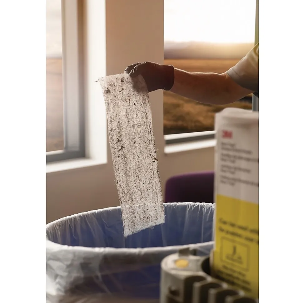 3M Easy Trap Cotton Dusting Cloths, 6" x 5", White, 30-Ft. Roll, 60 Sheets/Roll (59032W)