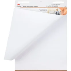 3M Flip Chart Easel Pad, 25" x 30", 40 Sheets/Pad, 2 Pads/Carton (MMM570)