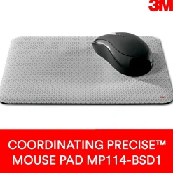 3M™ Gel Wrist Rest for Keyboard and Mouse, Black, Easy Clean Cover, Anti-microbial Product Protection (WR340LE)