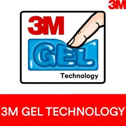 3M™ Gel Wrist Rest for Keyboard and Mouse, Black, Easy Clean Cover, Anti-microbial Product Protection (WR340LE)