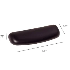 3M Gel Wrist Rest for Mouse, Black, Easy to Clean Cover, Anti-microbial Product Protection (WR305LE)