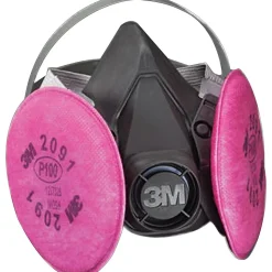 3M™ Half Facepiece Respirator Assembly, P100, With Particulate Filters 2091, Large