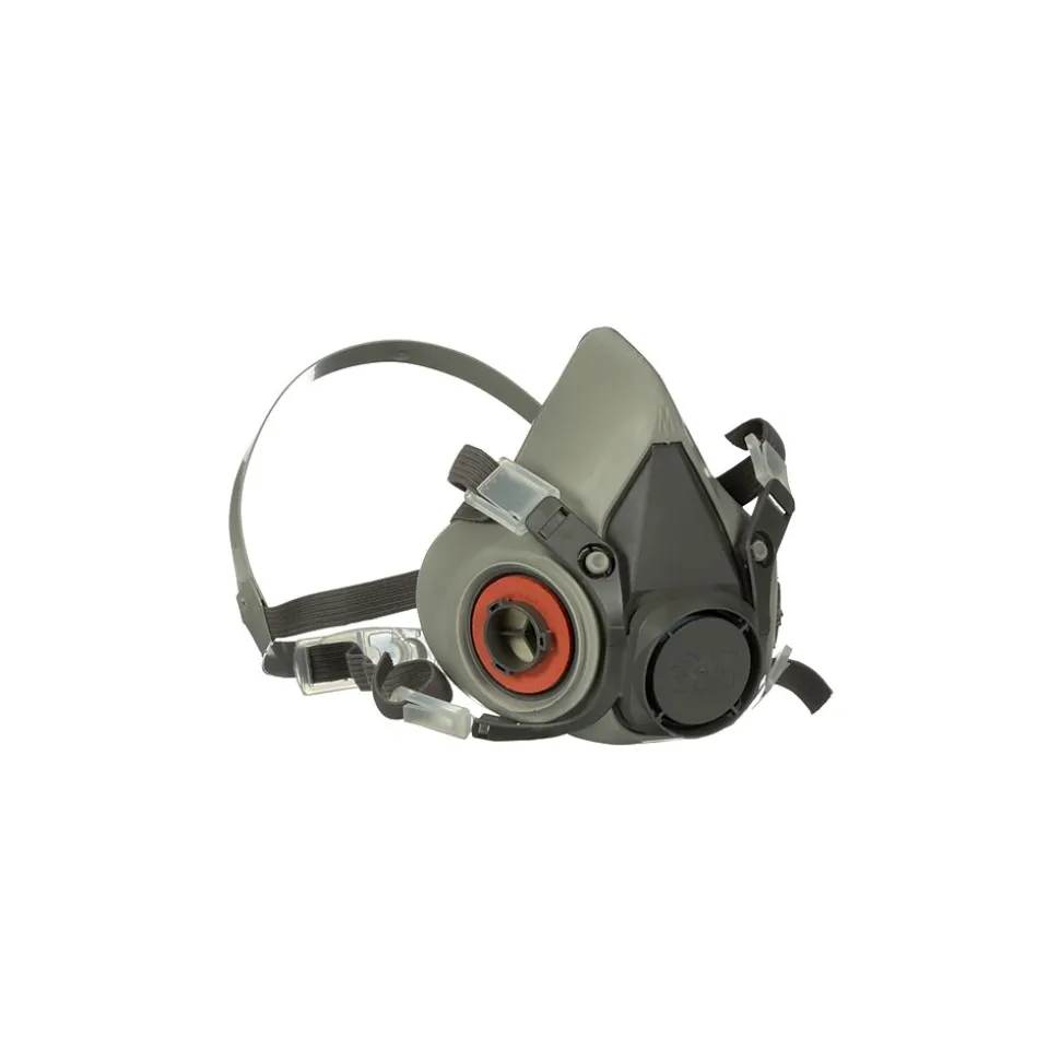 3M Half Facepiece Reusable Respirator 6200, Medium, Gray (6200)