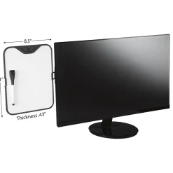 3M™ Monitor Whiteboard with Document Clip, Black (MWB100B)