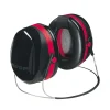 3M™ Optime 105 Earmuffs, Peltor Dual Cup Backband Hearing Protector, Black/Red, 29dB