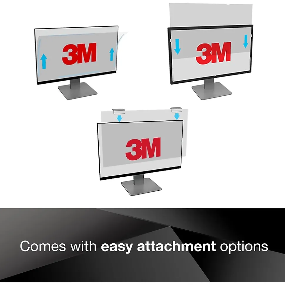 3M Privacy Filter for 23.8 in Full Screen Monitor with 3M COMPLY Magnetic Attach, 16:9 Aspect Ratio (PF238W9E)