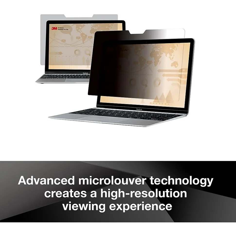3M Privacy Filter for 14" Widescreen Laptop with COMPLY Attachment System, 16:9 Aspect Ratio (PF140W9B)