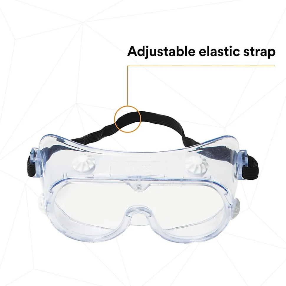 3M Safety Splash Goggle 334, Clear Lens (40660)