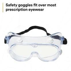 3M Safety Splash Goggle 334, Clear Lens (40660)