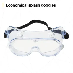 3M Safety Splash Goggle 334, Clear Lens (40660)