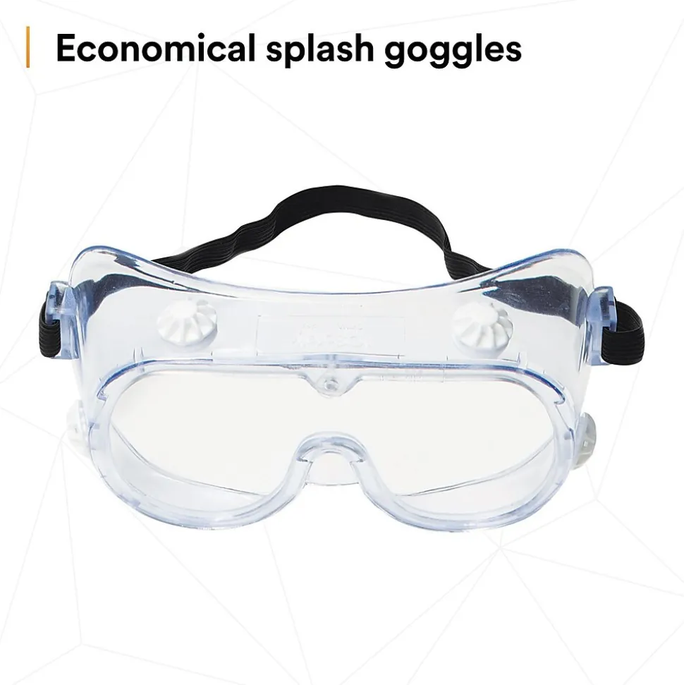 3M Safety Splash Goggle 334, Clear Lens (40660)