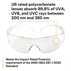3M SecureFit Protective Eyewear, Clear Lens (SF201AF)