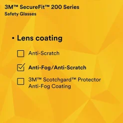 3M SecureFit Protective Eyewear, Clear Lens (SF201AF)