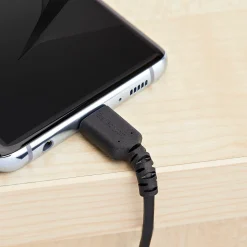 1m USB A to USB C Charging Cable - Durable Fast Charge & Sync USB 2.0 to USB Type C Data Cord - Aramid Fiber M/M 3A Black