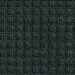 M+A Matting WaterHog Squares Classic Mat, universal cleated, 3' x 5', Charcoal (2005435070)