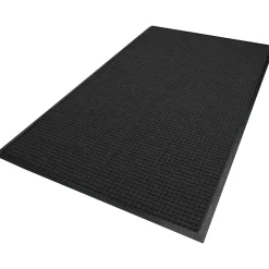 M+A Matting WaterHog Squares Classic Mat, universal cleated, 4' x 6', Charcoal (2005446070)