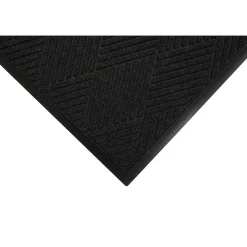 M+A Matting WaterHog Max Diamond Classic Mat, Universal Cleated, 4' x 20', Black Smoke (229570000000)