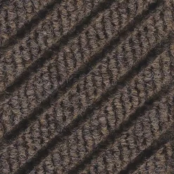 M+A Matting WaterHog Max Grand Diamond, Mat + One End, Universal Cleated , 6' x 11.6', Chestnut Brown (22248800000000)