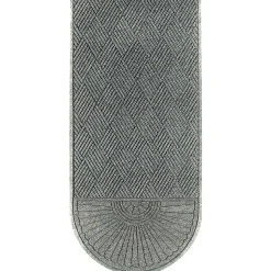 M+A Matting WaterHog Max Grand Diamond, Mat + One End, Universal Cleated, 3' x 10', Grey Ash (2220000000000)