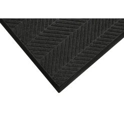 M+A Matting WaterHog Max Herringbone Classic Mat, Universal Cleated, 2' x 3', Black Smoke (22407023070)