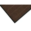 M+A Matting WaterHog Max Herringbone Classic Mat, Universal Cleated,6' x 6', Chestnut Brown (22407566070)
