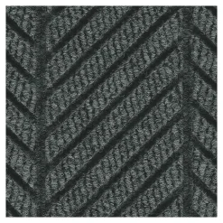 M+A Matting WaterHog Max Herringbone Classic Mat, Universal Cleated, 3' x 10', Black Smoke (224070310070)