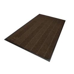 M+A Matting WaterHog Max Herringbone Classic Mat, Universal Cleated, 3' x 5', Chestnut Brown (22407535070)