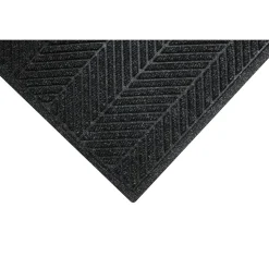 M+A Matting WaterHog Max Herringbone Fashion Mat, Universal Cleated, 4' x 6', Black Smoke (22417046070)