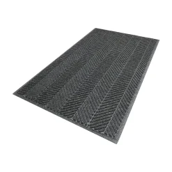 M+A Matting WaterHog Max Herringbone Fashion Mat, Universal Cleated, 3' x 5', Grey Ash (22417335070)