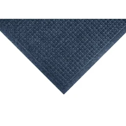 M+A Matting WaterHog Squares Fashion Mat, Universal Cleated, 4' x 6', Navy (2806146070)