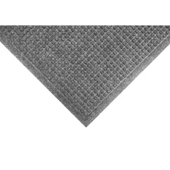 M+A Matting WaterHog Squares Fashion Mat, Universal Cleated, 3' x 10',Medium Grey (28057310070)