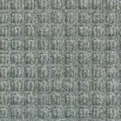 M+A Matting WaterHog Squares Fashion Mat, Universal Cleated, 3' x 10',Medium Grey (28057310070)