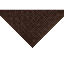 M+A Matting WaterHog Squares Fashion Mat, Universal Cleated, 4' x 10', Dark Brown (28052410070)