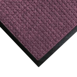 M+A Matting WaterHog Squares Classic Mat, Universal Cleated, 6' x 8', Bordeaux (2006068070)