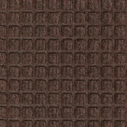 M+A Matting WaterHog Squares Classic Mat, Universal Cleated, 6' x 8', Dark Brown (2005268070)