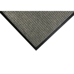 M+A Matting WaterHog Squares Classic Mat, Universal Cleated, 4' x 10', Medium Grey (20057410070)